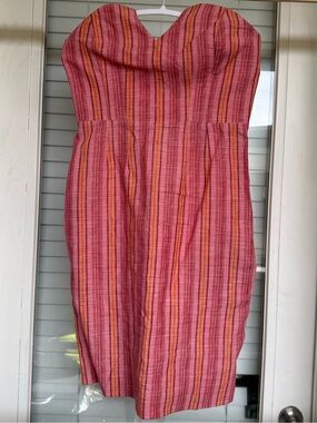 NWT Heidi Merrick strapless bustier dress